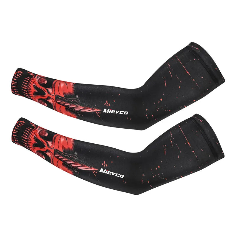 Sports Arm Sleeve Compression Manguito Rockbros Cycling Summer UV Protection Bike Cuffs Volleyball Tattoo Cover Luvas Ciclismo