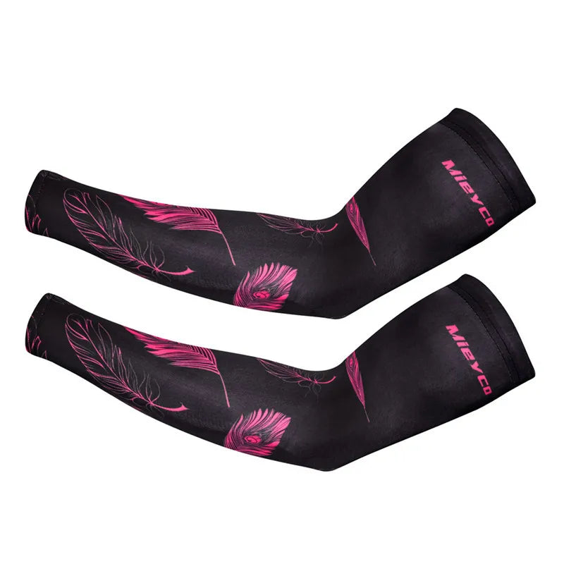 Sports Arm Sleeve Compression Manguito Rockbros Cycling Summer UV Protection Bike Cuffs Volleyball Tattoo Cover Luvas Ciclismo