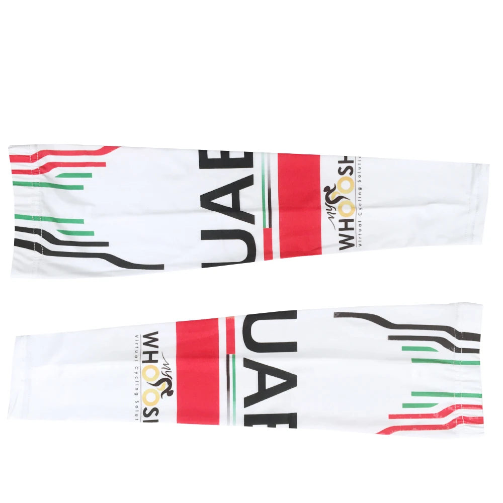 New UAE Team Cycling Arm Warmers Men Quick Dry Sunscreem Ciclismo Arm Protection Anti Slip Bike Accessorries Sport Sleeves