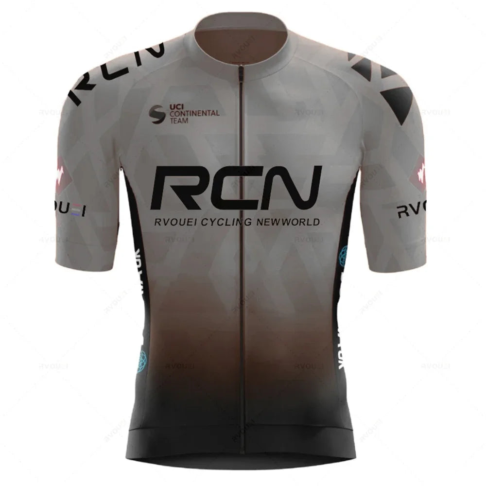 2023 RCN Team Cycling Jersey Set Summer Breathable Road Bicycle Suit Riding Uniform Bike MTB Clothing New Sports Cycling Kits