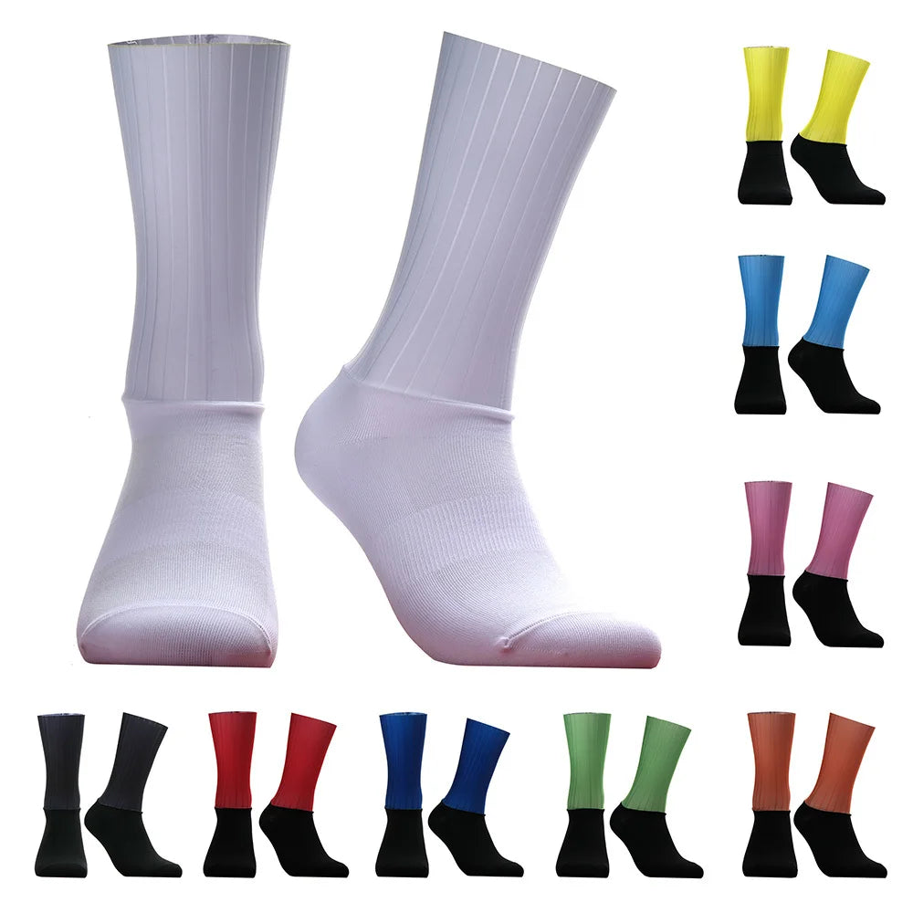 Team Cycling Seamless Aero New Socks Bike Socks Anti Slip Road Bicycle Socks Outdoor Racing Bike Compression Sport Socks