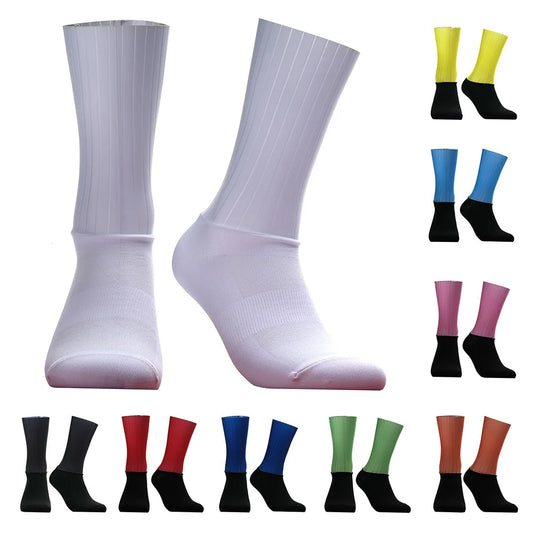 Team Cycling Seamless Aero New Socks Bike Socks Anti Slip Road Bicycle Socks Outdoor Racing Bike Compression Sport Socks