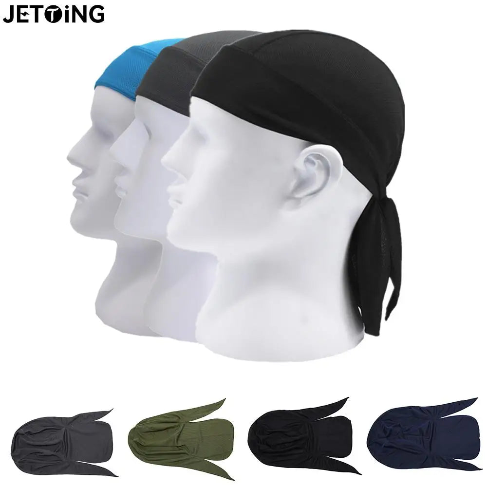 Cycling Headwear Quick Dry Cycling Cap Head Scarf Summer Men Running Riding Bandana Headscarf Ciclismo Pirate Hat Hood Headband