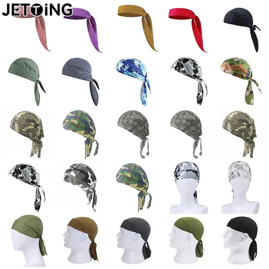 Cycling Headwear Quick Dry Cycling Cap Head Scarf Summer Men Running Riding Bandana Headscarf Ciclismo Pirate Hat Hood Headband