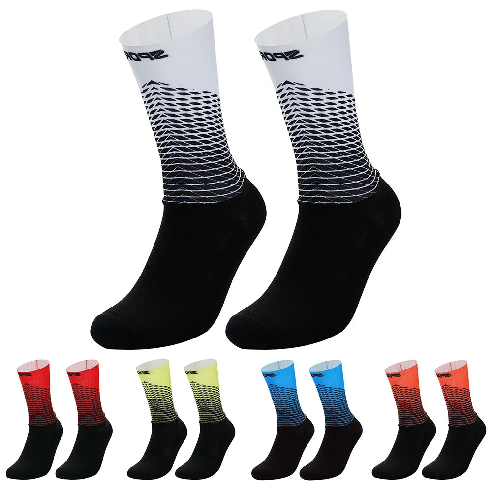 New 2024 Cycling Socks Men Women Road Bicycle Socks Outdoor Brand Racing Bike Compression Sport Socks Calcetines Ciclismo