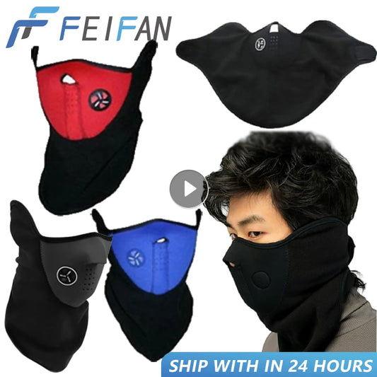 Unisex Balaclava Winter Mask Fleece Scarf Neck Warmer Man Bandana Ciclismo Outdoor Mask Scarf Motocycle Windproof Ski Cycling